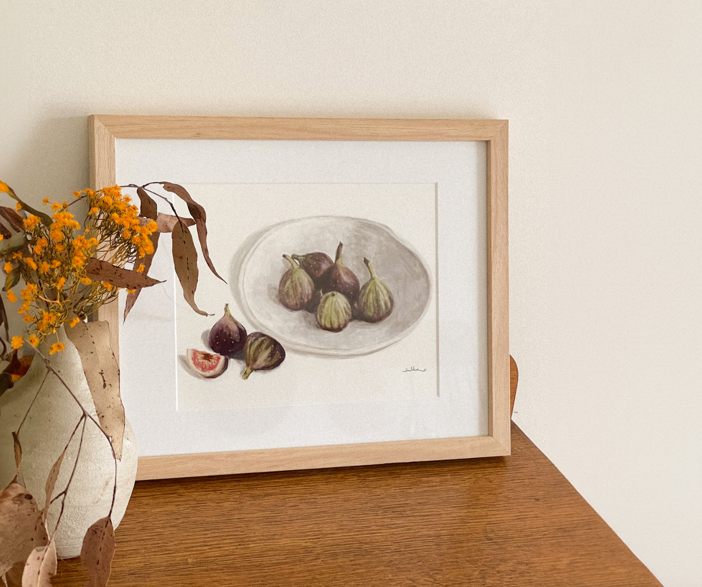 Quiet Harmony, Figs in soft light - Fine Art Print