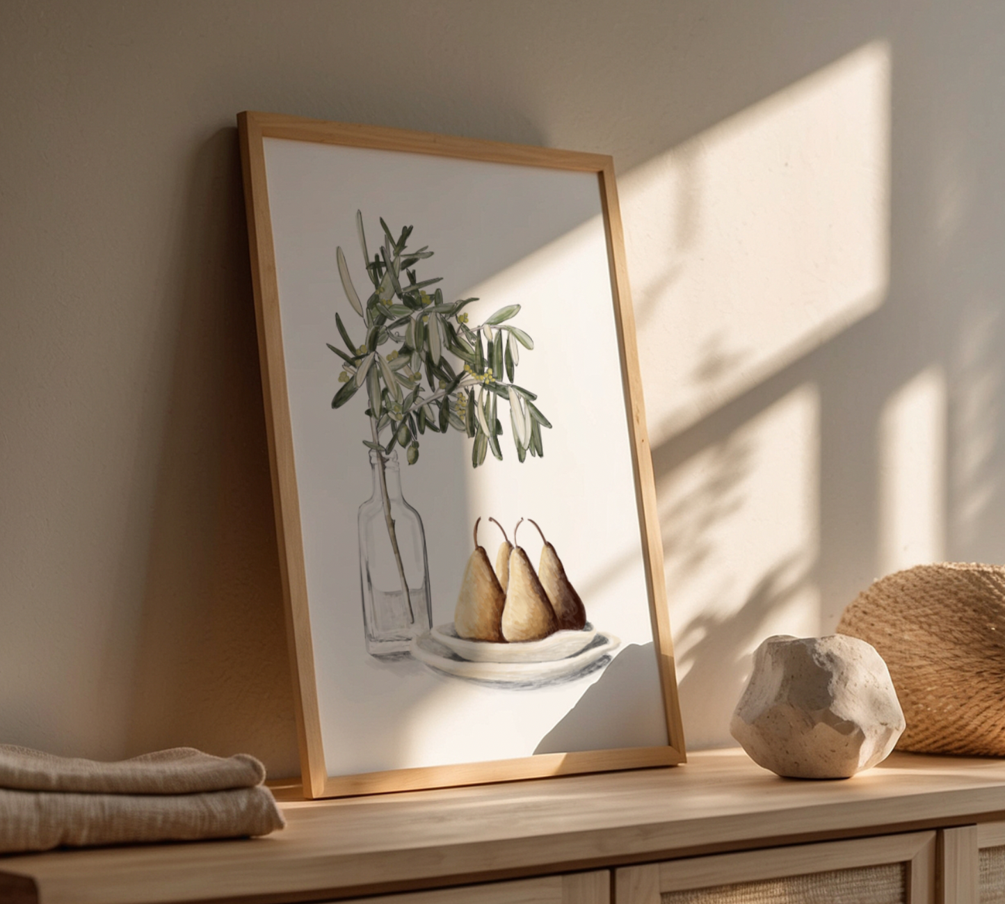 Olives & French Pears - Fine Art Print
