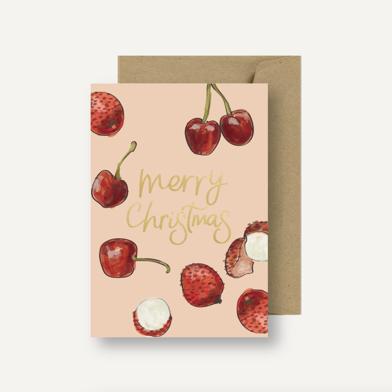 Gold Foil Christmas Cards - Pack of 4 - PreOrder
