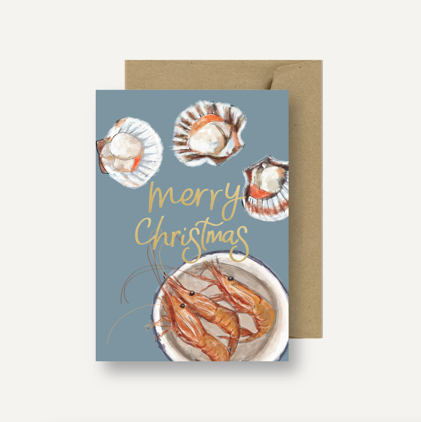 Gold Foil Christmas Cards - Pack of 4 - PreOrder