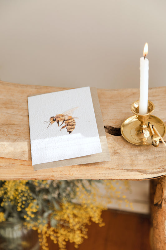 Seeded Card // Bee