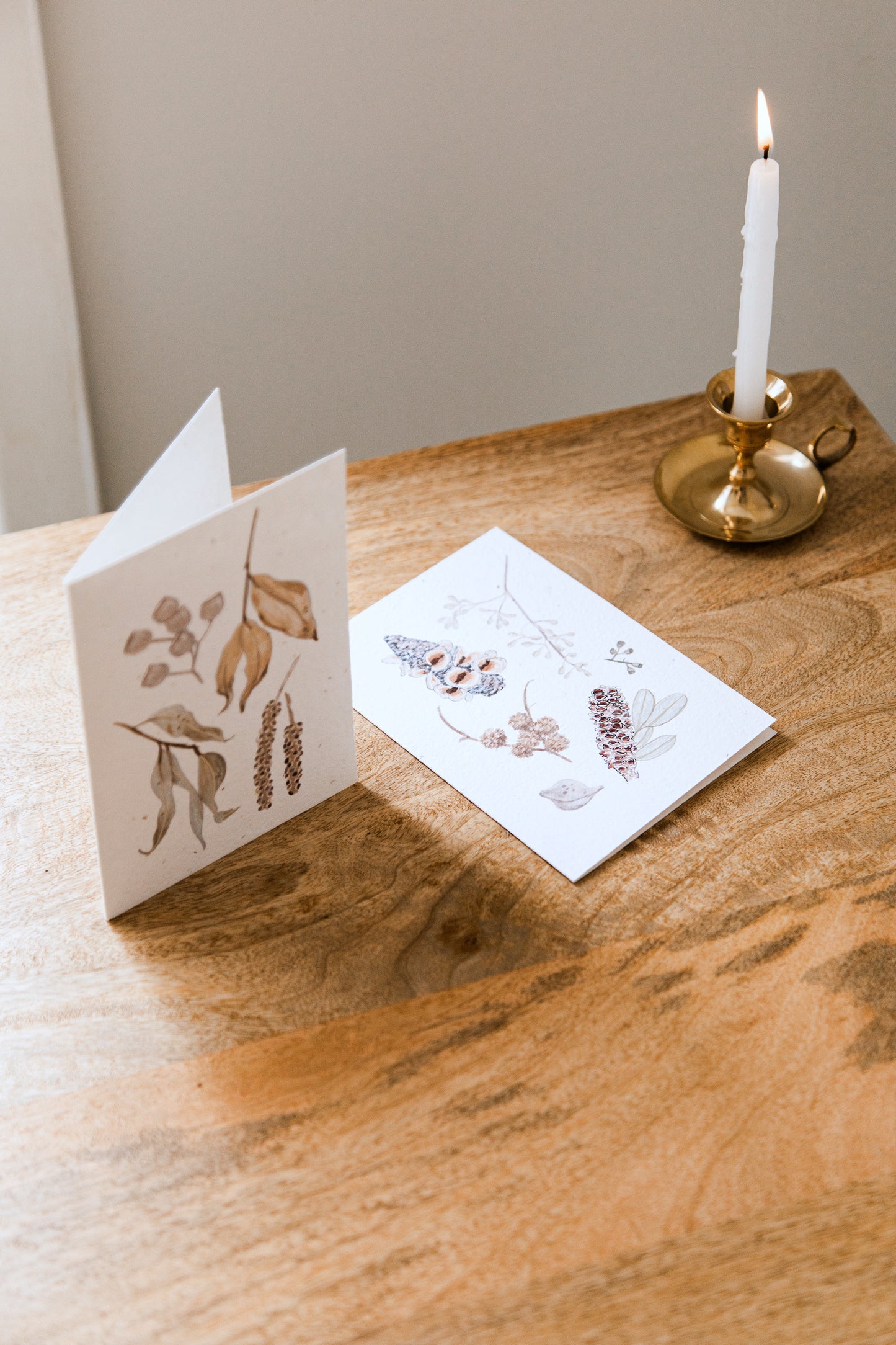 Seeded Card // Gum Leaves