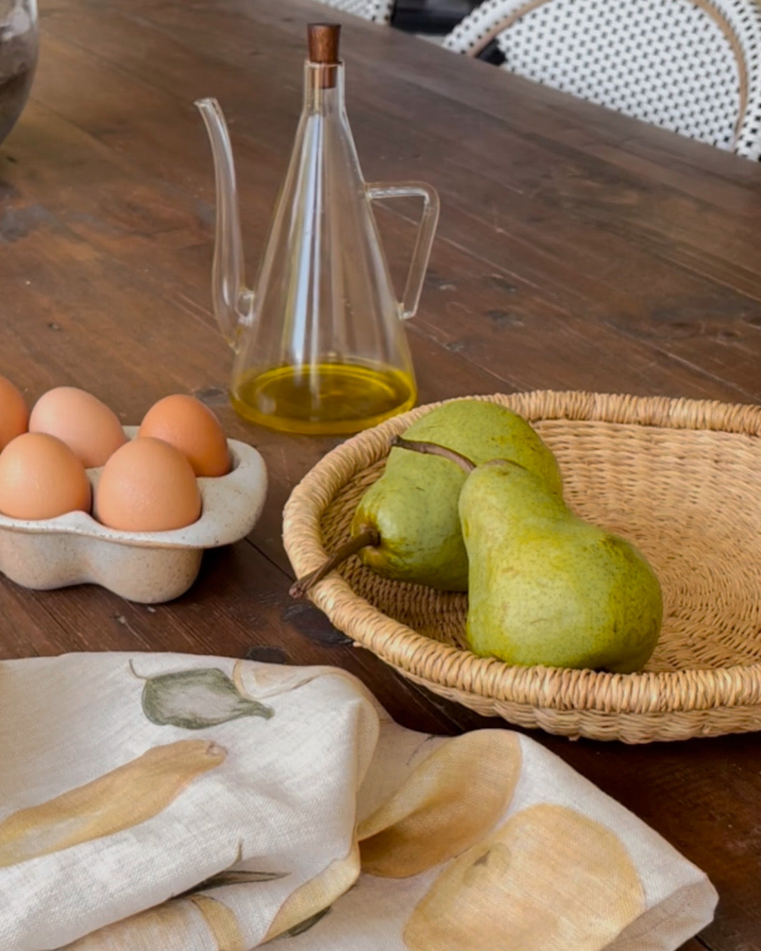 Lemon Linen Tea Towel