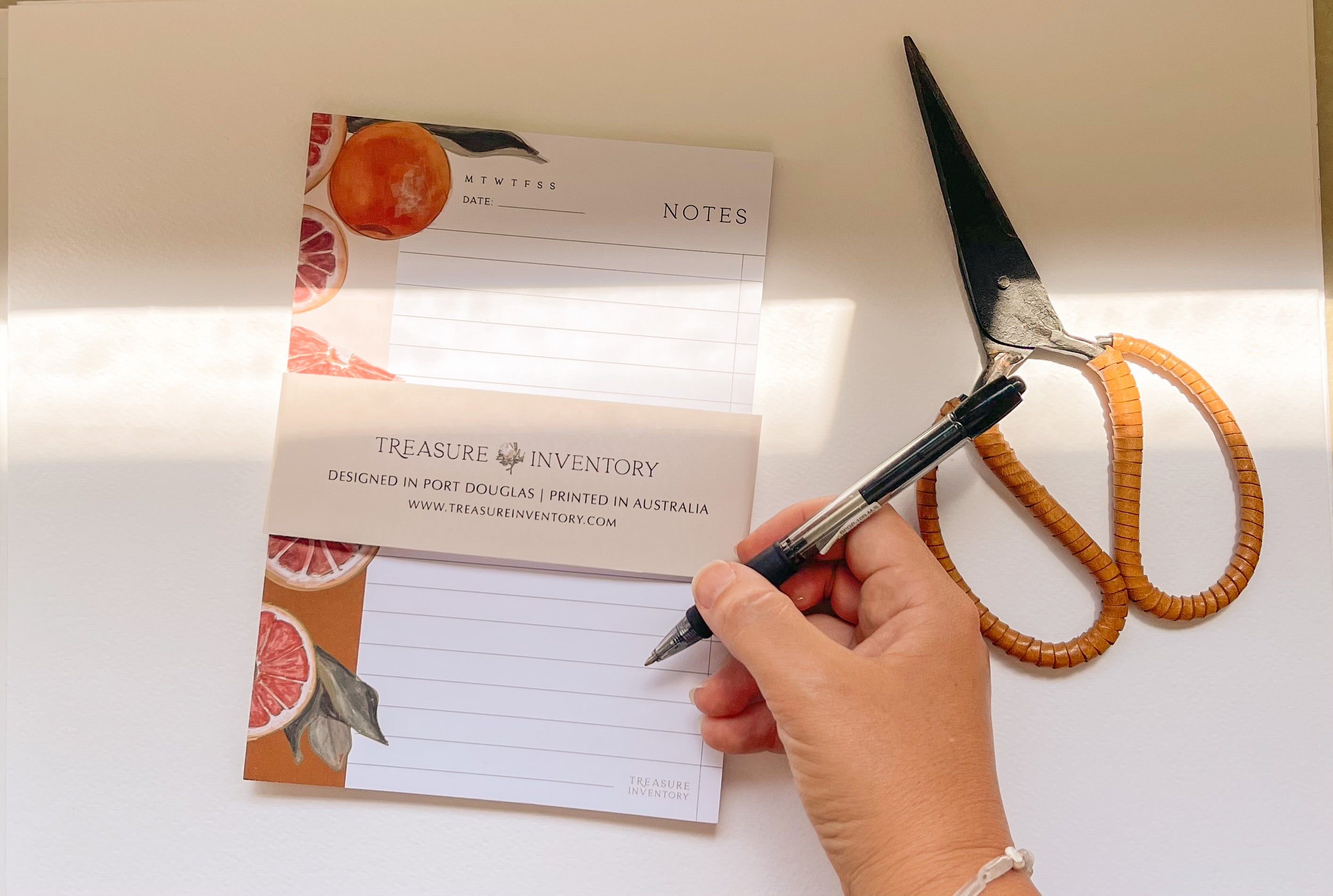 Citrus Notepad – Treasure Inventory
