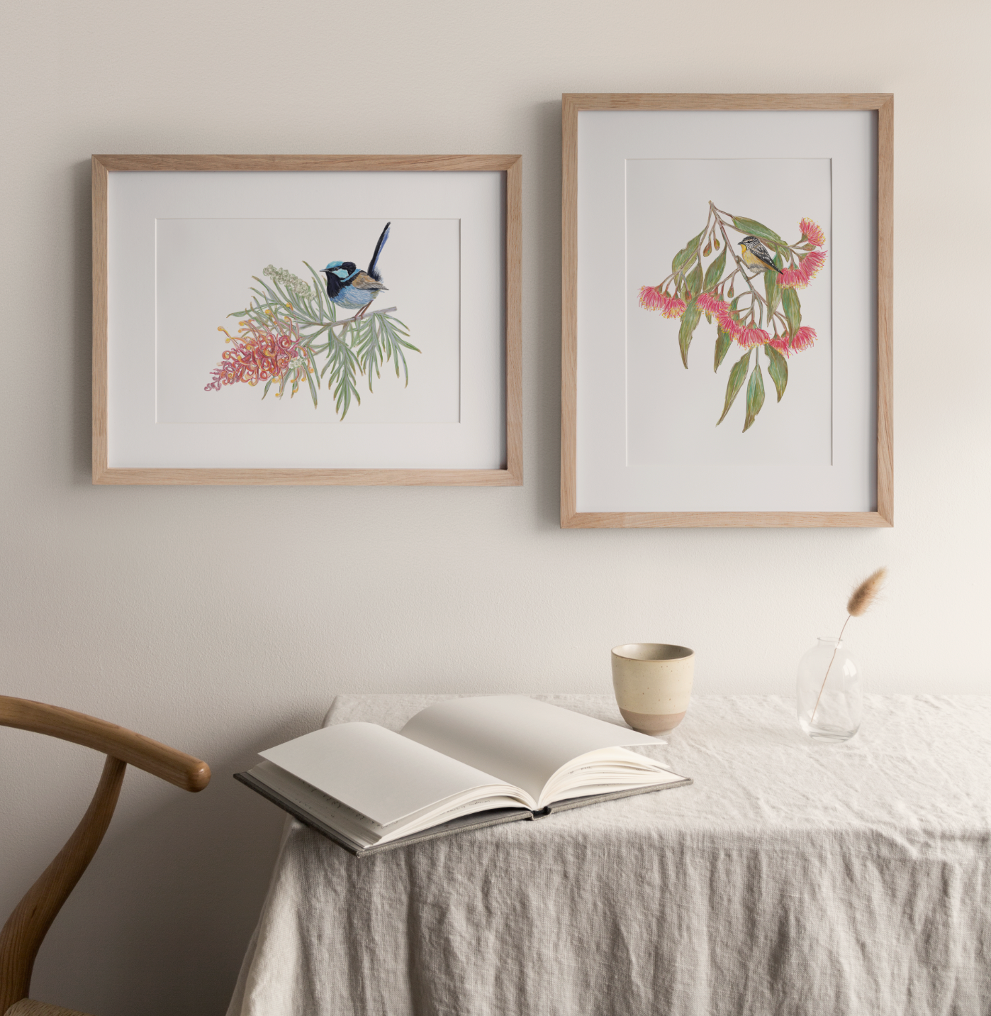 Grevillea & Wren - Fine Art Print