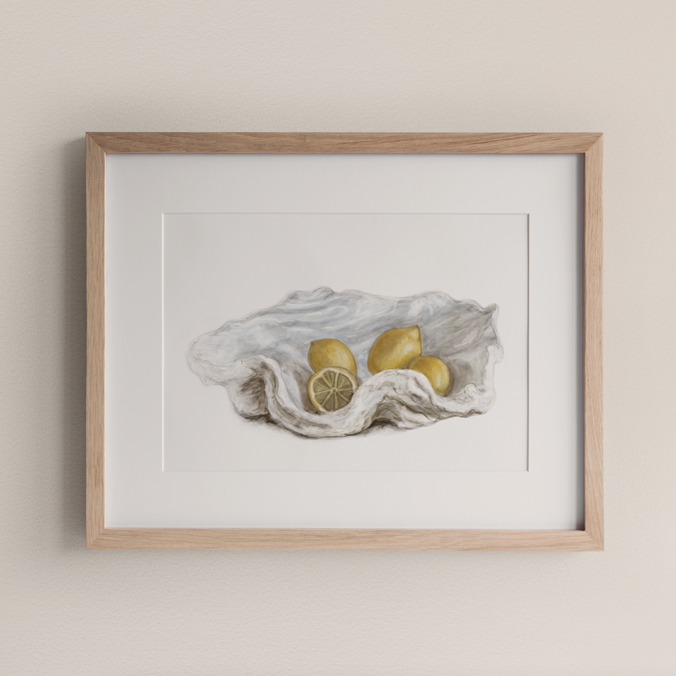 Giant Clam & Lemons - Fine Art Print