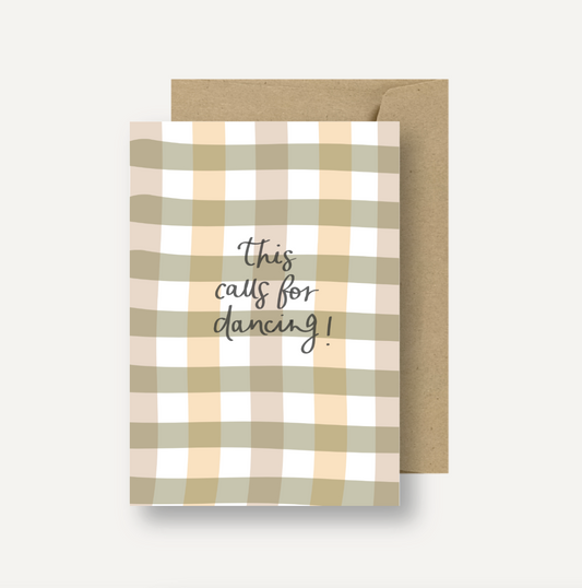 Card // This Calls for Dancing