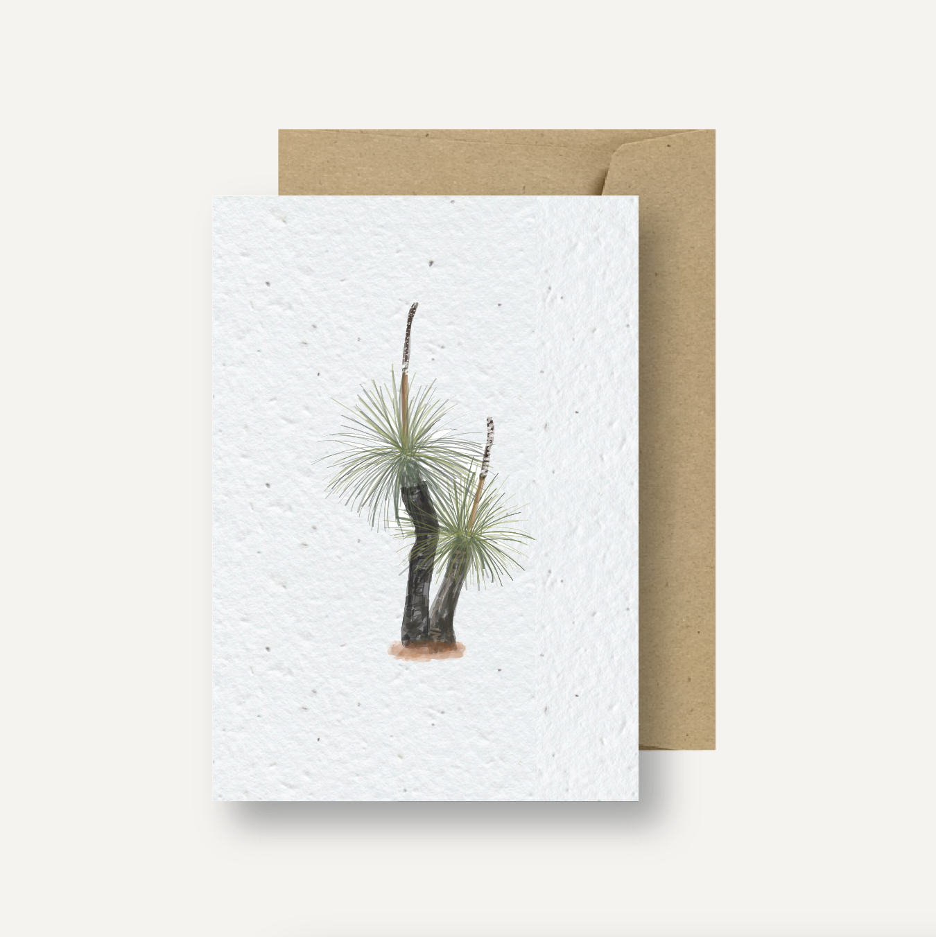 Seeded Card // Australian Grass Tree, Xanthorrhoea