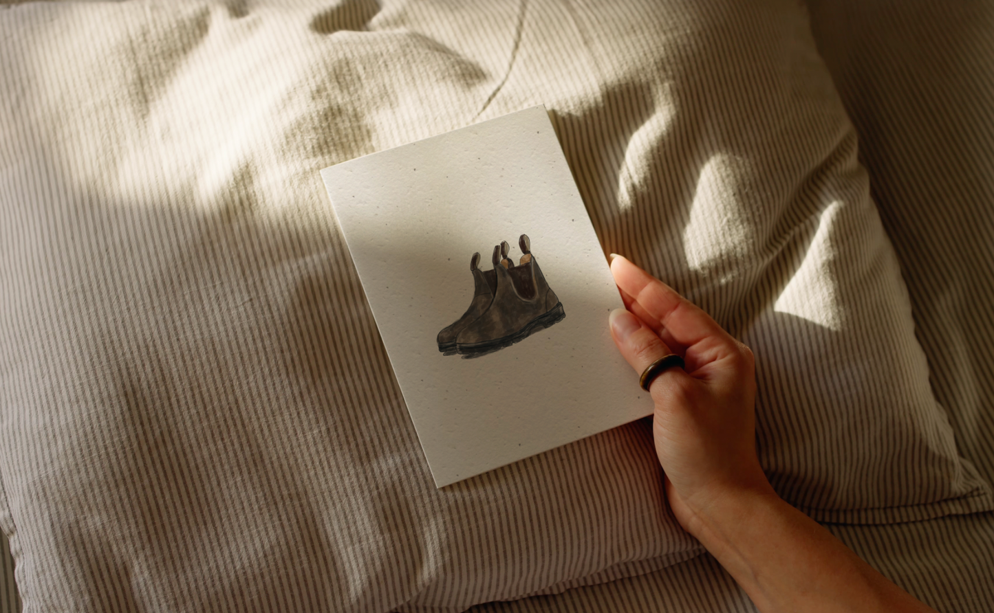 Seeded Card // Blundstone Boots