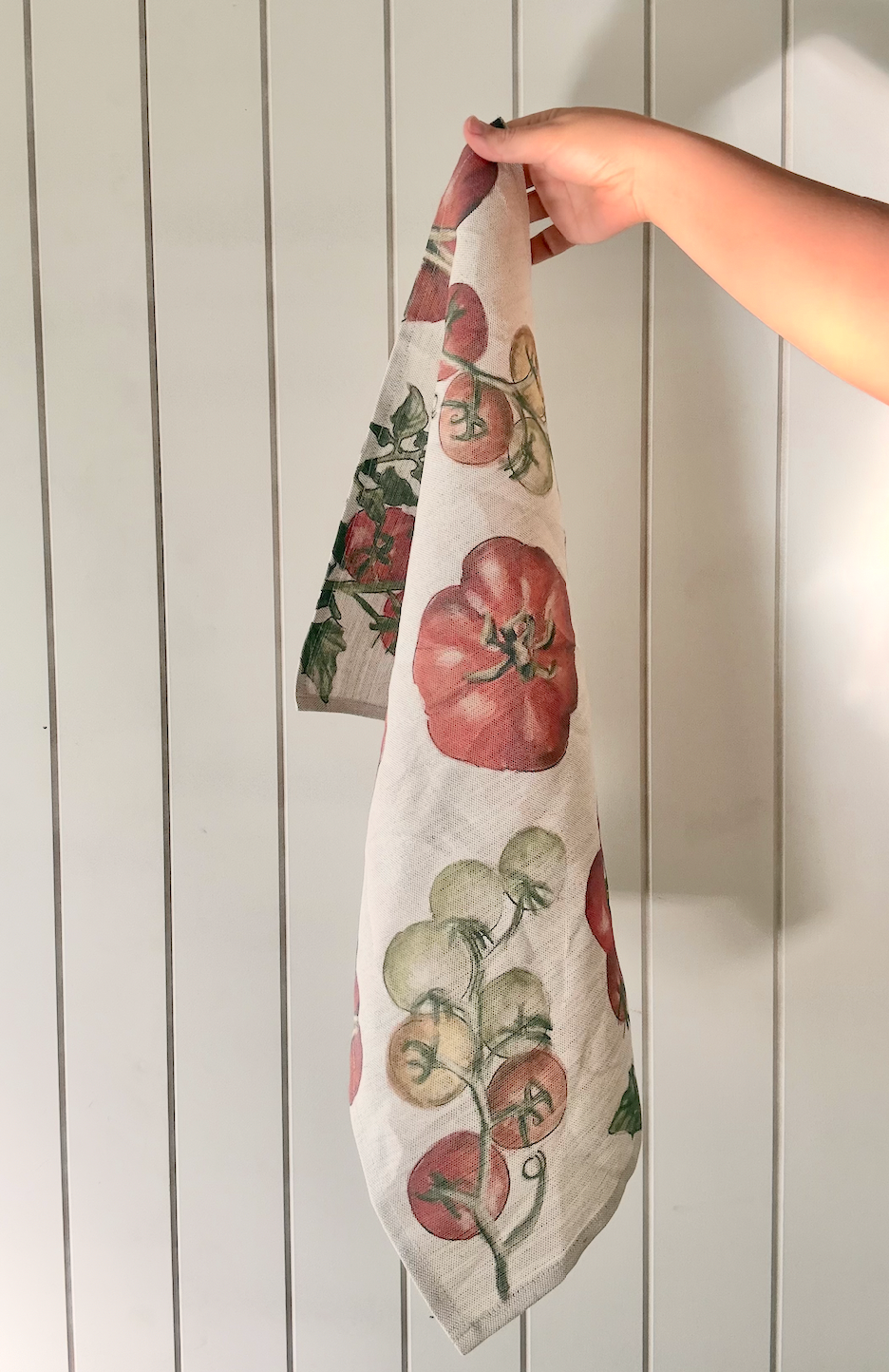 Tomato Linen Tea Towel