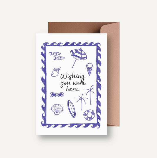 Card // Wishing you were here
