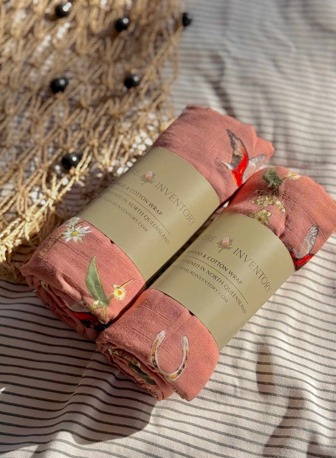 Dusty Galah Swaddle  | Bamboo & Cotton Blend.