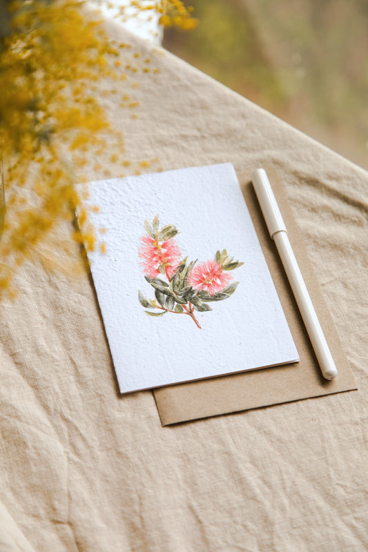 Seeded Card // Bottlebrush